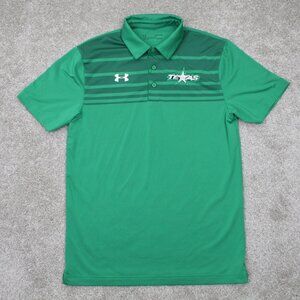 Texas Stars Polo Shirt Adult Small UA Under Armour Green AHL Loose Fit Heatgear